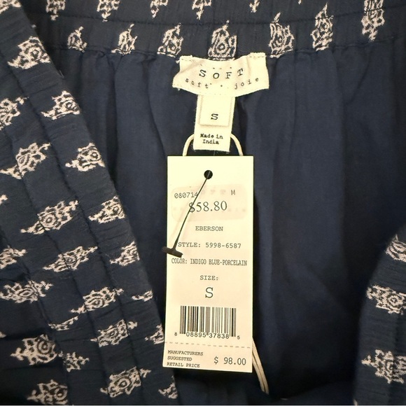 Soft Joie Blue and White Casual Shorts NWT - Picture 6 of 7